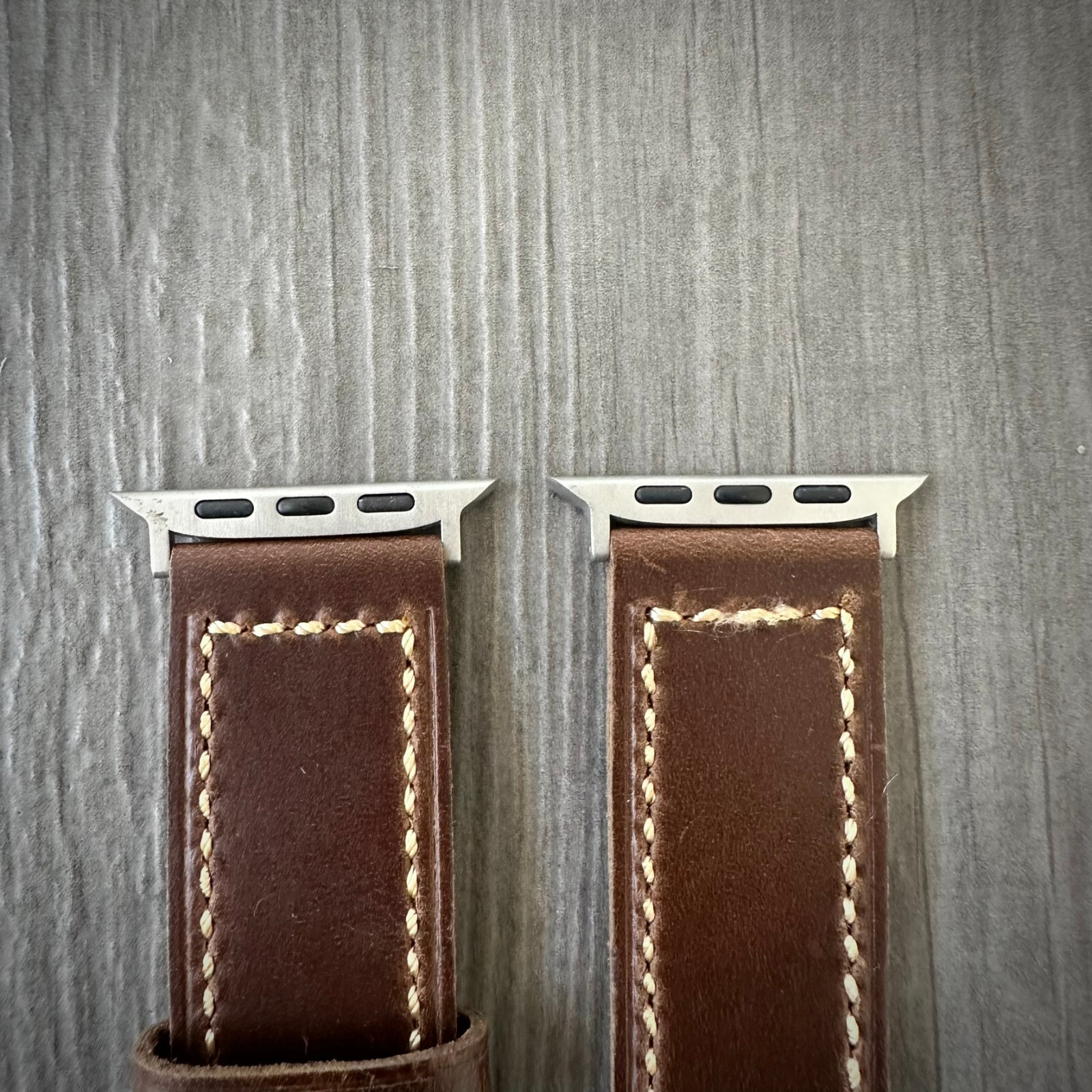 Dark Brown Leather Watch Strap Band For NEW Apple watch Ultra 1 2 49mm