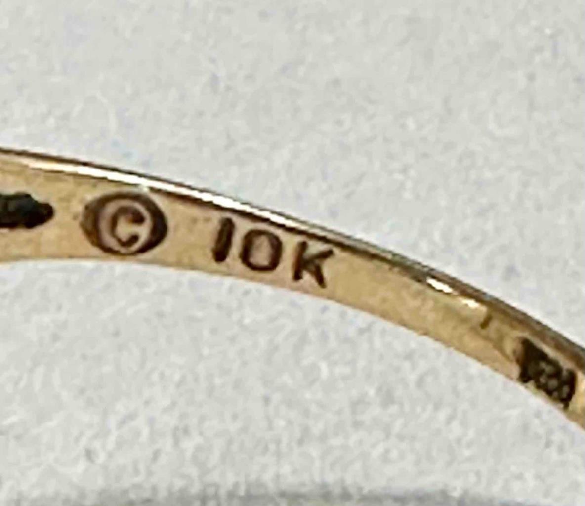 Wheeler Manufacturing 10k Multi-Color Gold Leaf & Rose Ring Slightly Less 9.5