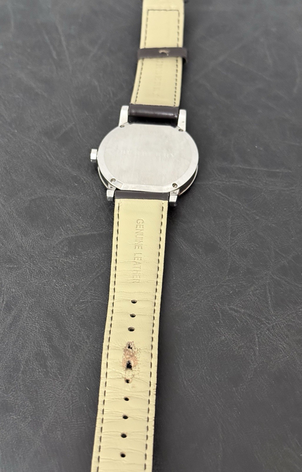 Burberry The City Wristwatch Model BU9011 Brown Leather Band 38mm w/box+papers