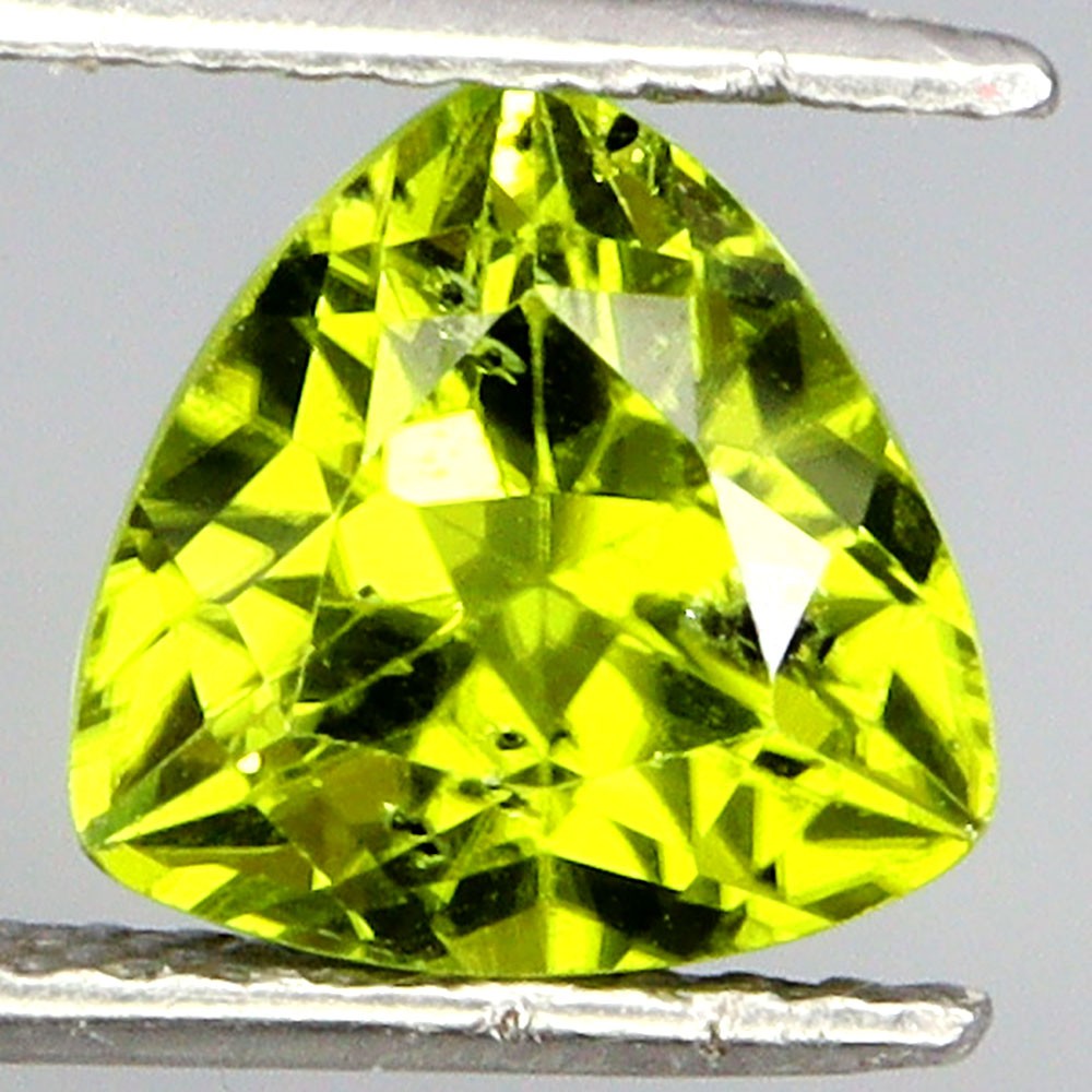 Trilliant Cut 100% Natural Unheated Top Rich Green Peridot 4.23 Ct 10mm Gemstone