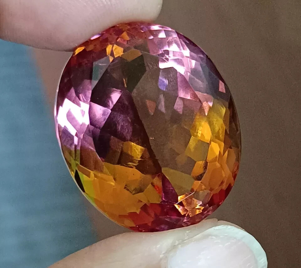 NATURAL Alexandrite (7 Color-Change) Oval Cut 71.85 Ct Loose Certified GEMSTONE