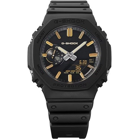 new CASIO G SHOCK GA 2100LXB 1A9JF LUXE BLACK Casioak black and gold men’s watch