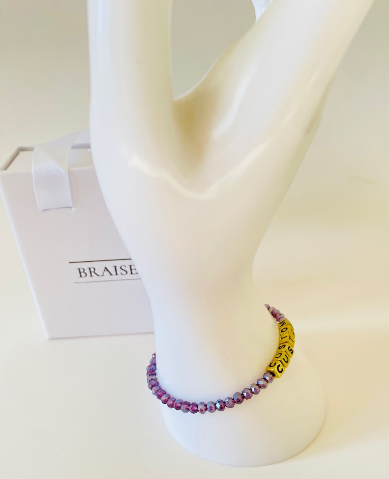 Two-Tone Custom Name Team Bracelet Personalized Party Favor Gift For Women & Kid