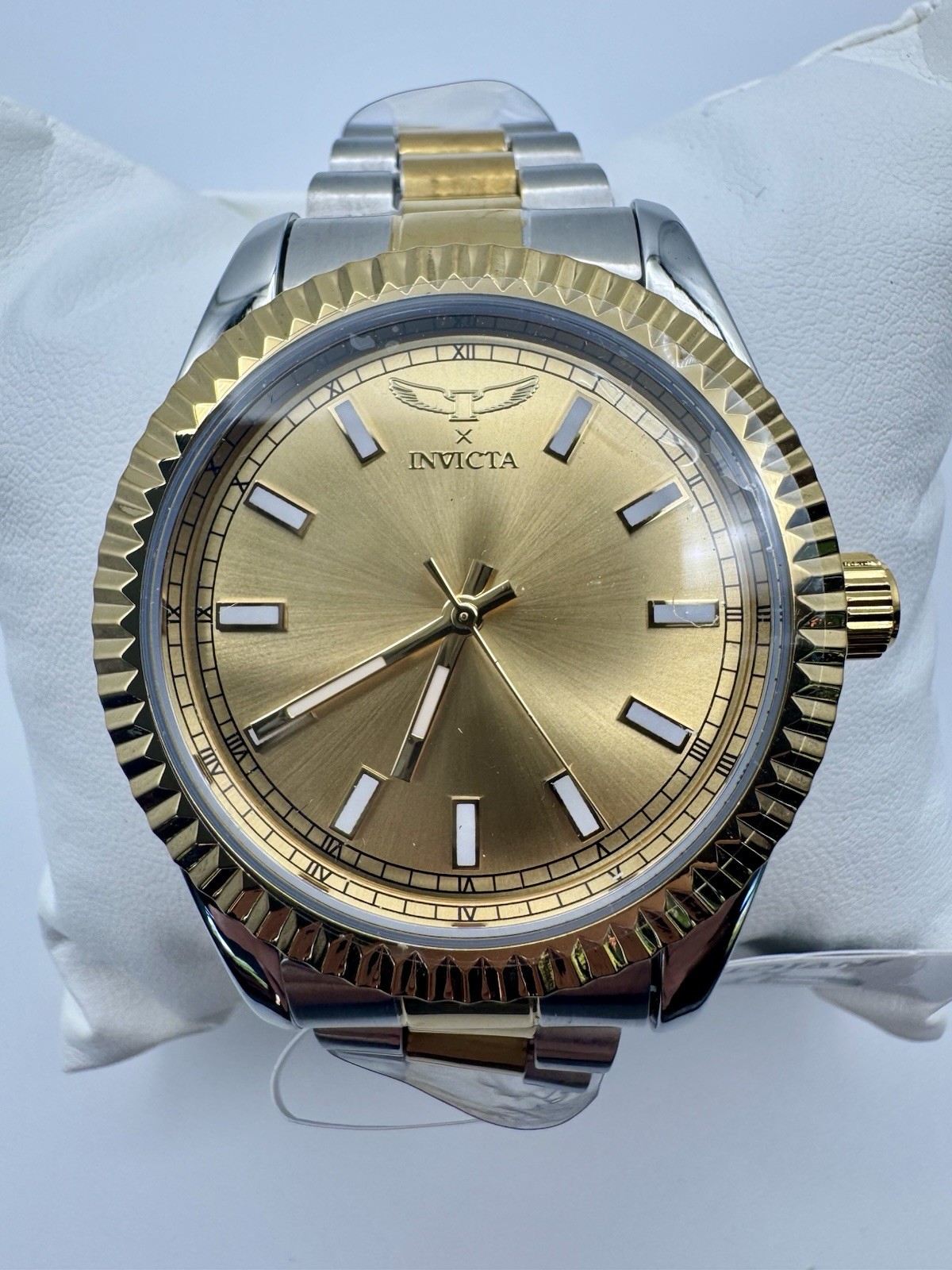 Invicta Specialty I 69009 Men’s 40mm Gold Tone Quartz Watch Two-Tone New