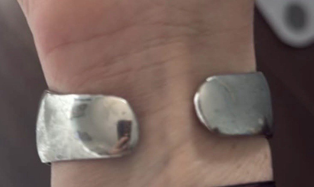 Metal Cuff Bracelet, Skull costume jewelry
