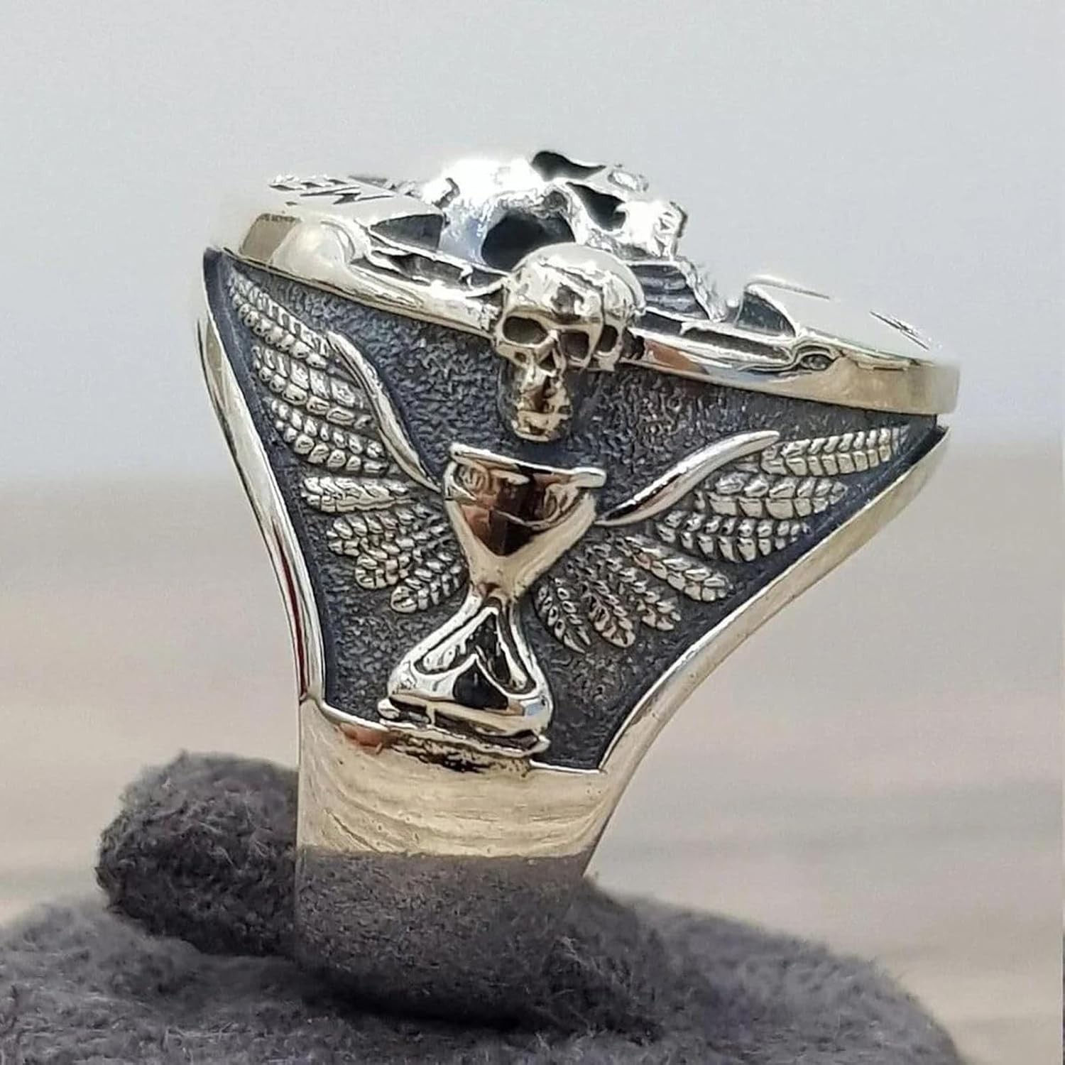 New 2026 Unisex Goth Vintage Ethic Memento Mori Carpe Diem Letter Skull…