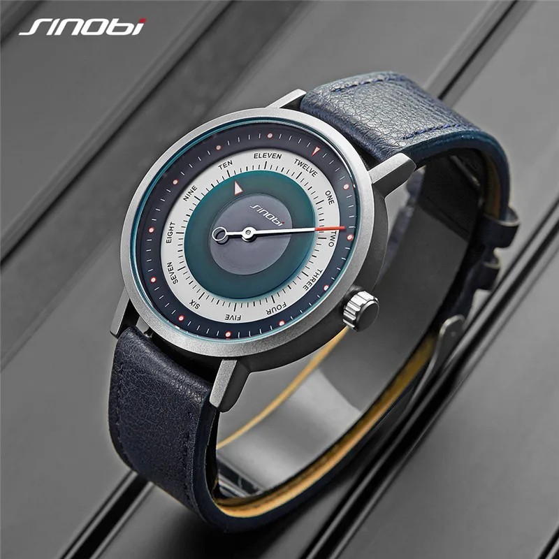 SINOBI Men’s Military Sports Watch Casual Waterproof Luminous Quartz Wristwatch