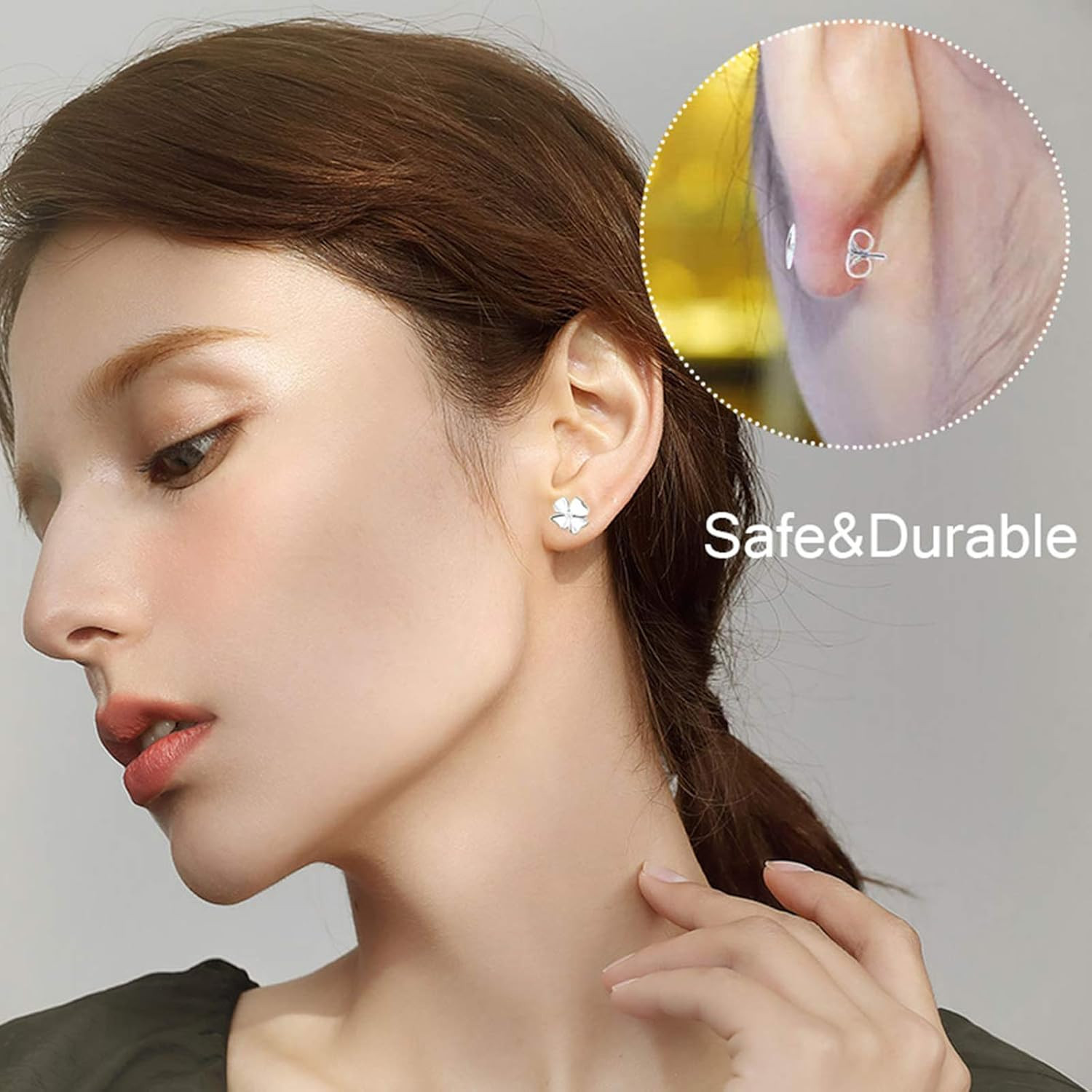 450PCS Earring Posts Stainless Steel Flat Pad,Hypoallergenic Stud Earrings with
