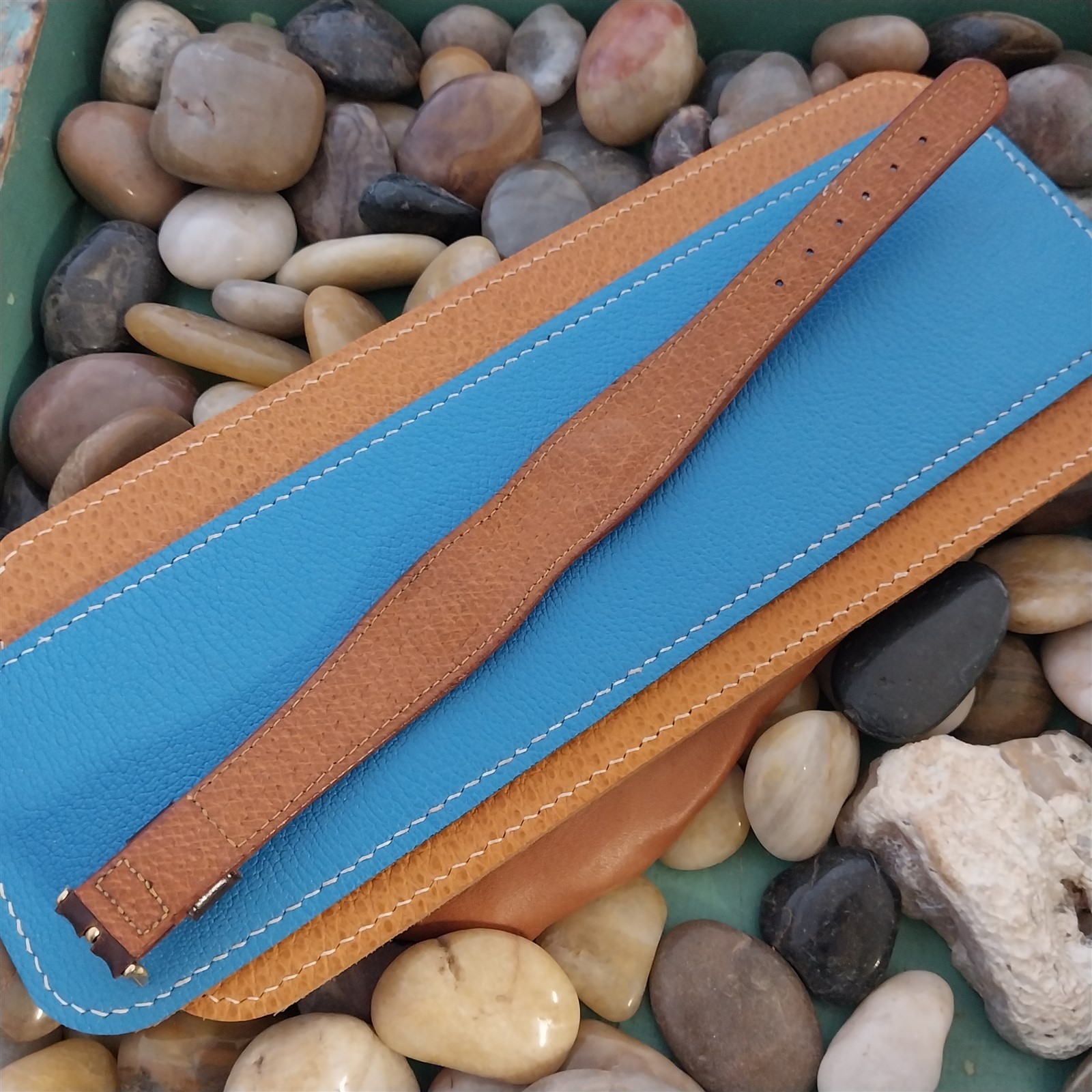 19.6mm 1950s Vintage Long Shell Cordovan 1-Piece Gemex Classic Unused Watch Band