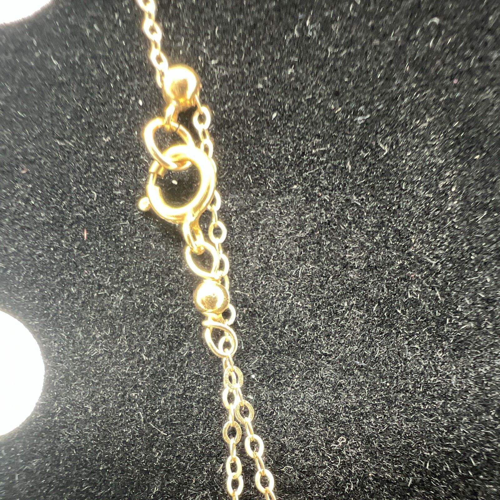 1/20 14K GF Gold Wire Wrap White Pearl Pendant Necklace Cable Chain Dangle