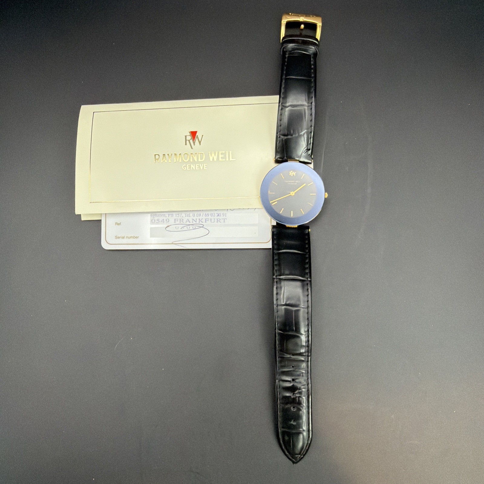 Vintage Raymond Weil Othello Ultra-Thin Dress Watch 128-2 – Full Provenance 1994