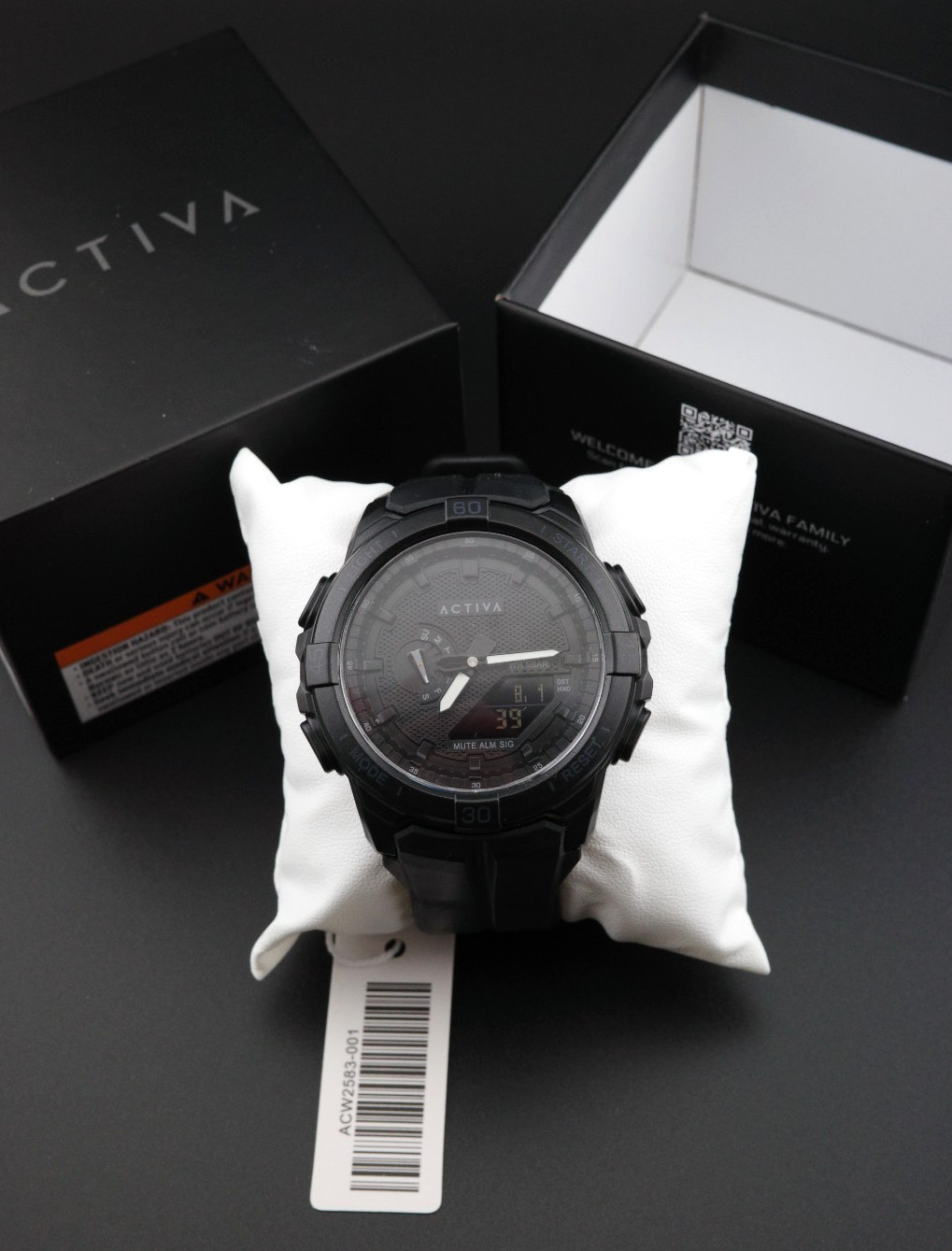 Activa X Invicta Spry ACW2583-001 Men’s Digital Watch 53mm Black – New & Boxed