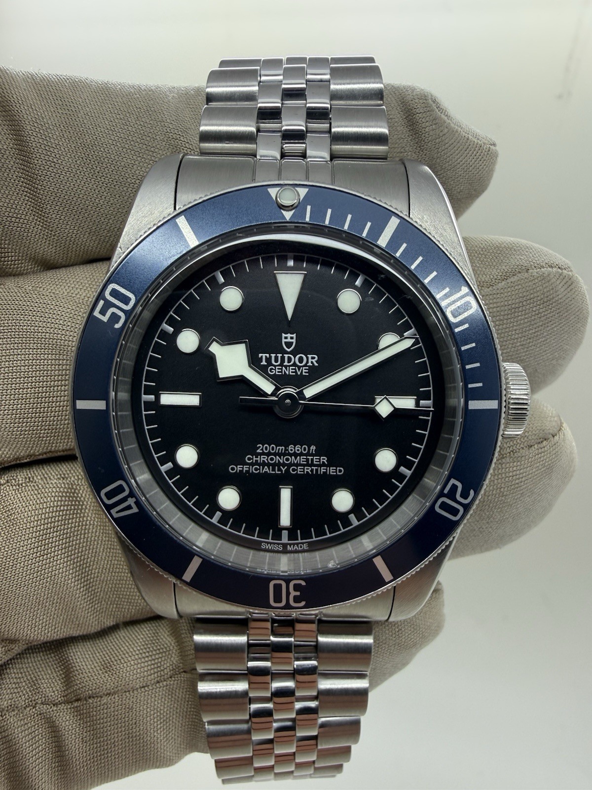 Tudor Black Bay 41mm Blue Bezel Steel Automatic Watch 79230B w/ Box + Tag