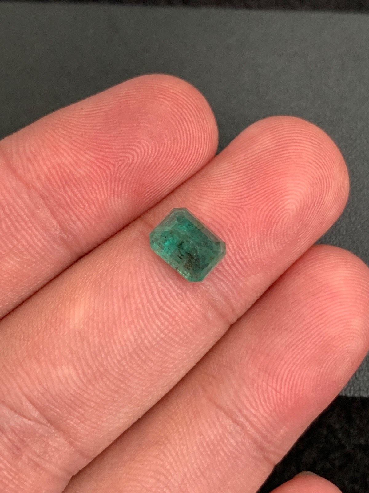 2.44 Ct Natural Zambian Emerald Green Octagon Cut Loose Gemstone