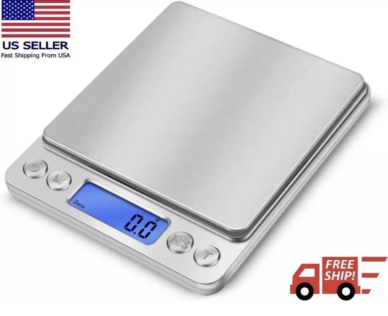 High Digital Scale 0.1g Kitchen Food Gram Scale Electronic Weight Pocket Size US