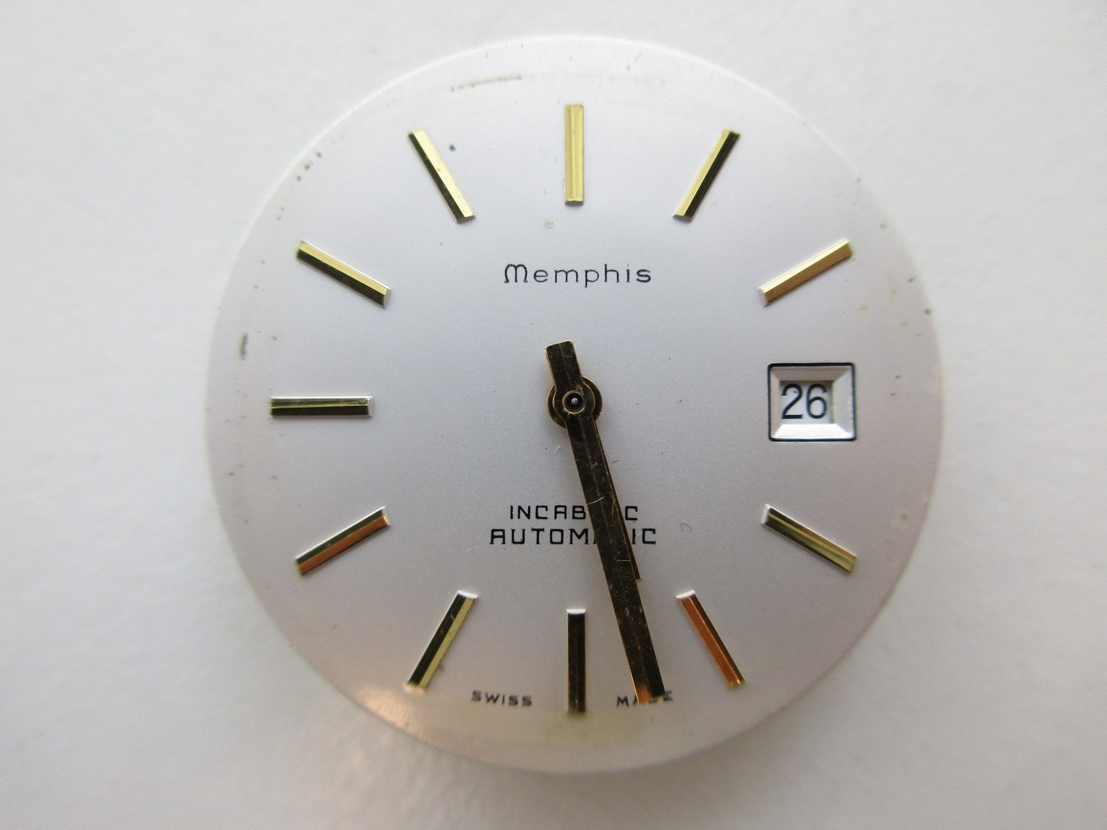 ETA cal. 2783 Swiss automatic watch movement – white date at 3 – running