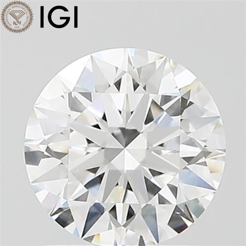 1.30 CT. F Color VVS2 Clarity IGI Certified Lab Grown CVD Round Diamond For Ring