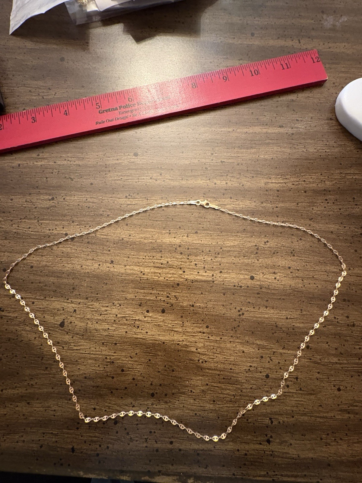 Rose Gold-Toned Silver 925 Mariner Link Chain Necklace, 24 inch, 1.4mm, 3.9 gram