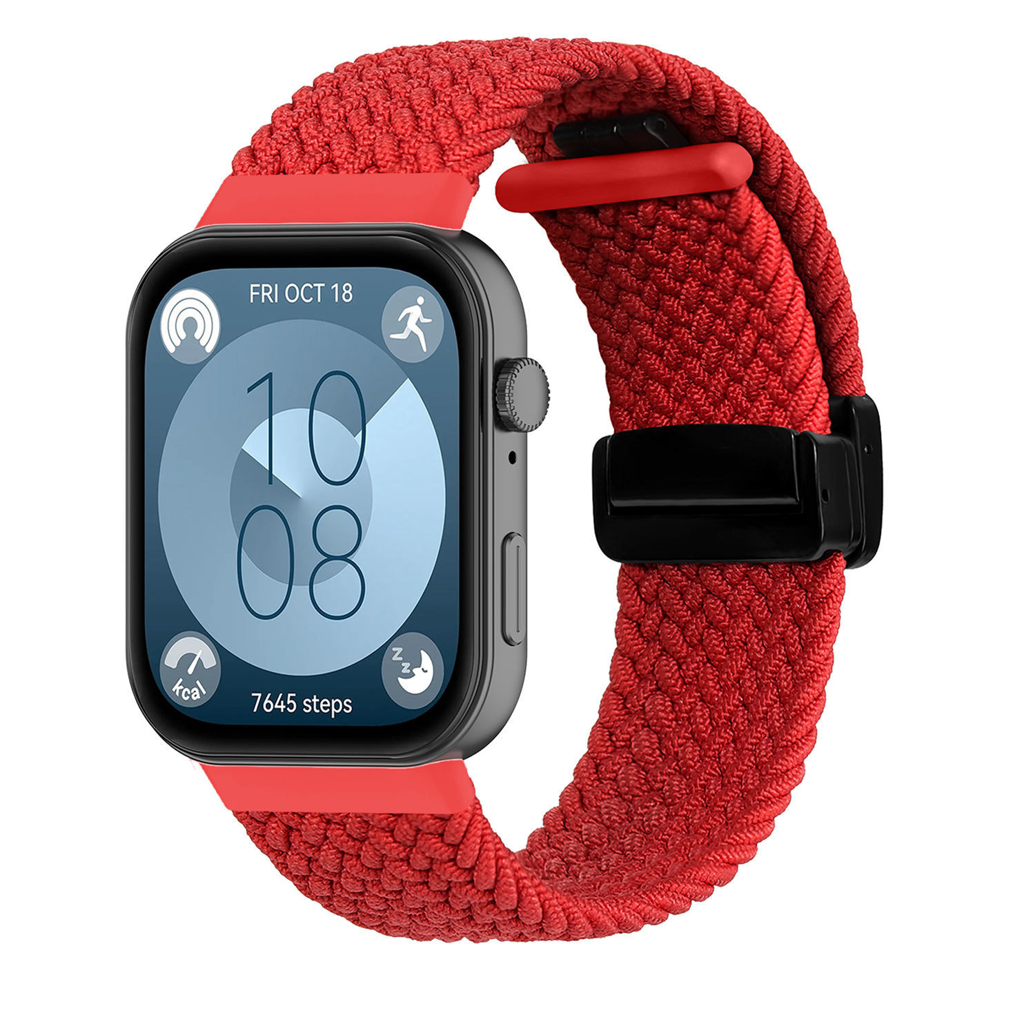 Weave Nylon Strap for Huawei Watch Fit 3 Wristband Magnetic Fold Buckle Bracelet