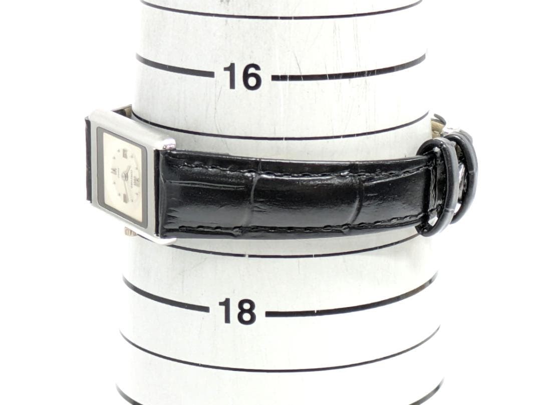 Concord Delirium Quartz New Battery Working Square Watch 17cm 6.7in Silver Dial
