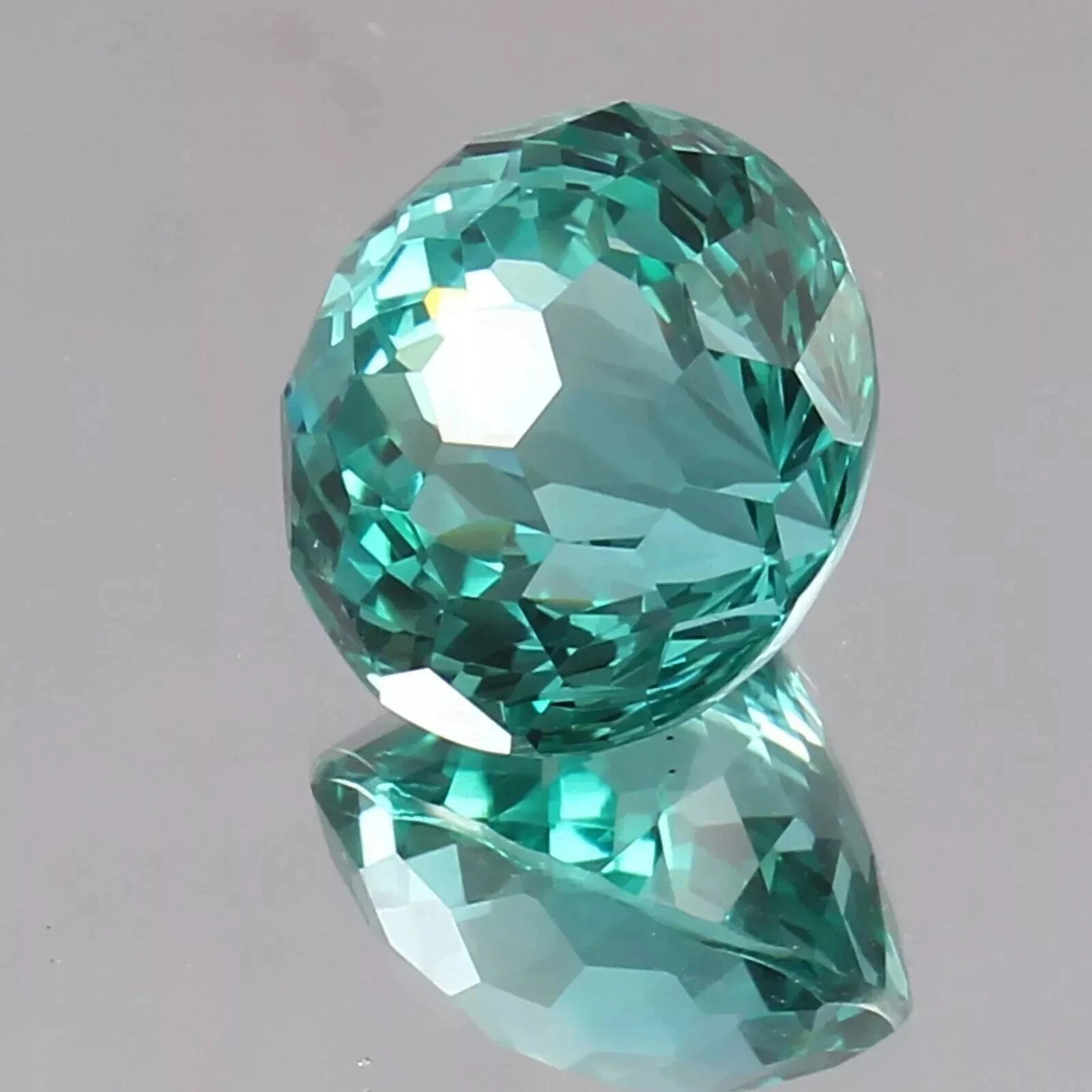 Natural Ceylon Parti Sapphire Certified Round Cut Gemstone Football Cut 10.20 Ct
