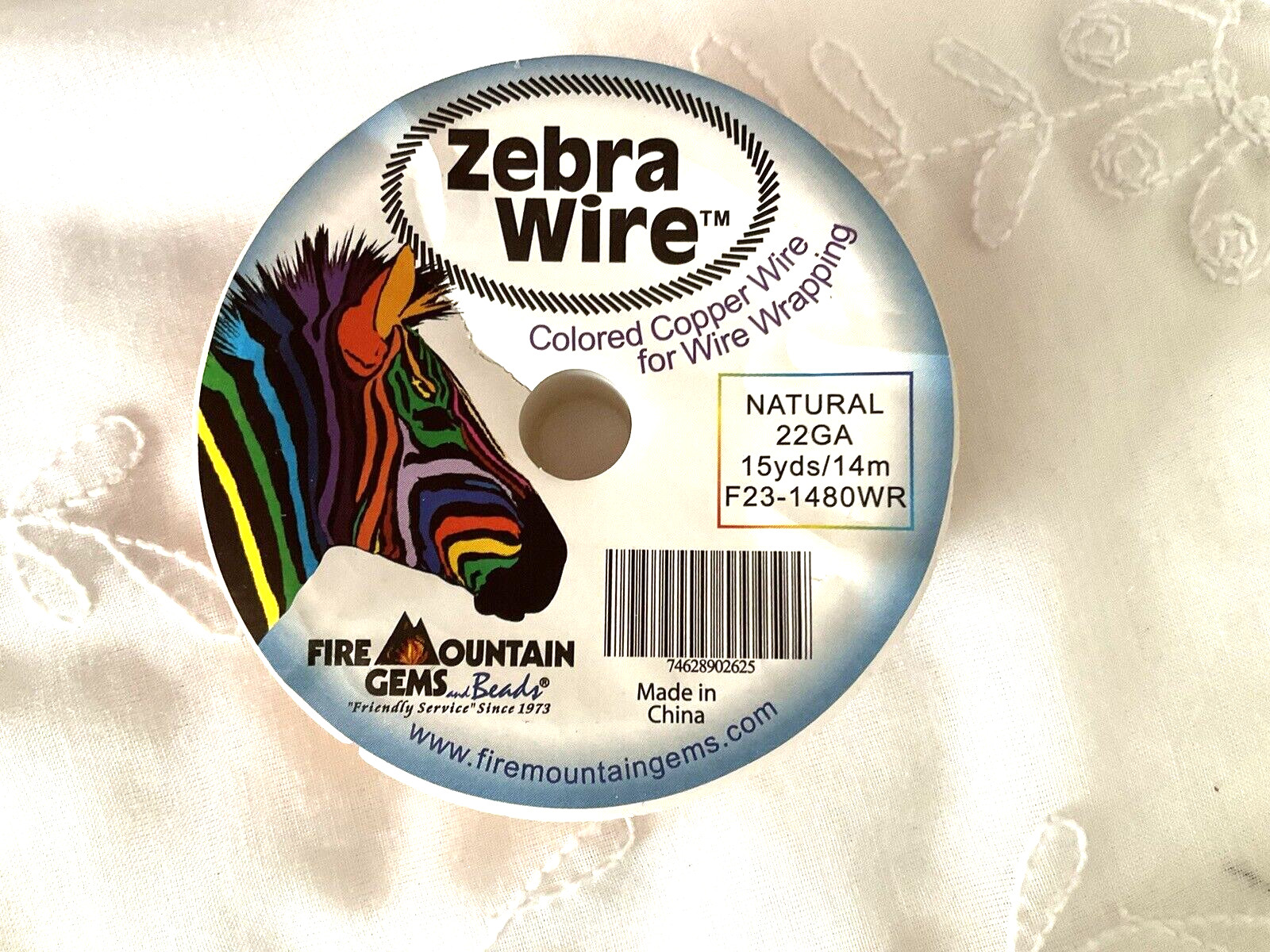 Beading Wire Zebra Colored Copper Round 22 Gauge 15 Yards 14M New