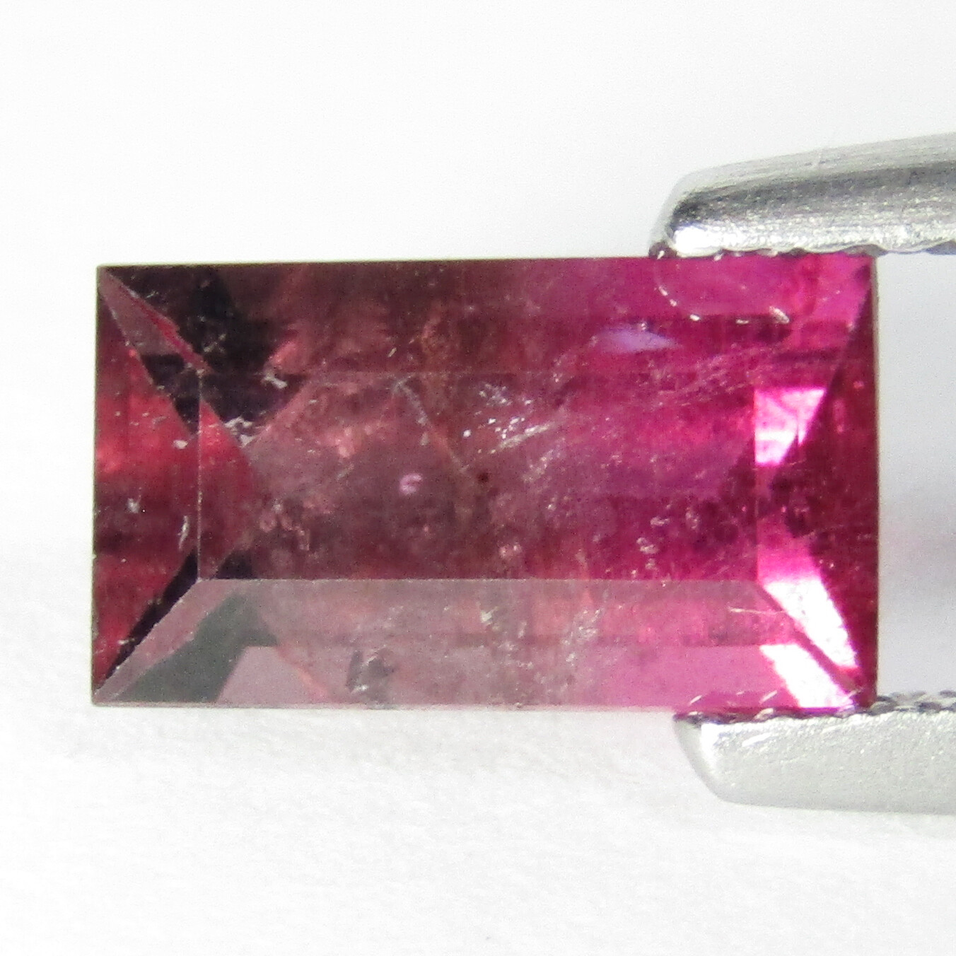 1.08Cts Stunning Natural Bi-Color Tourmaline Emerald Cut Mozambique Gemstone