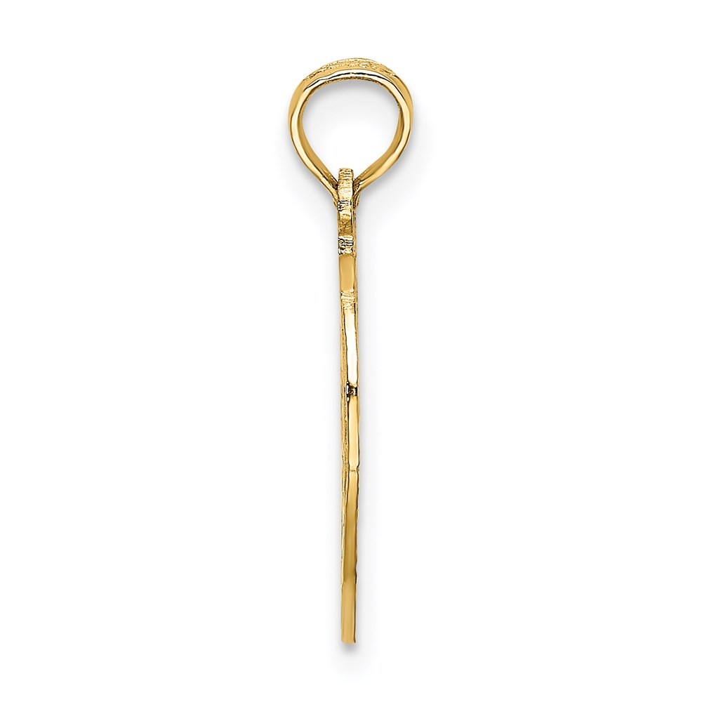 14k Yellow Gold Cut-out NEW YORK with Statue of Liberty in Apple Charmfor Mother