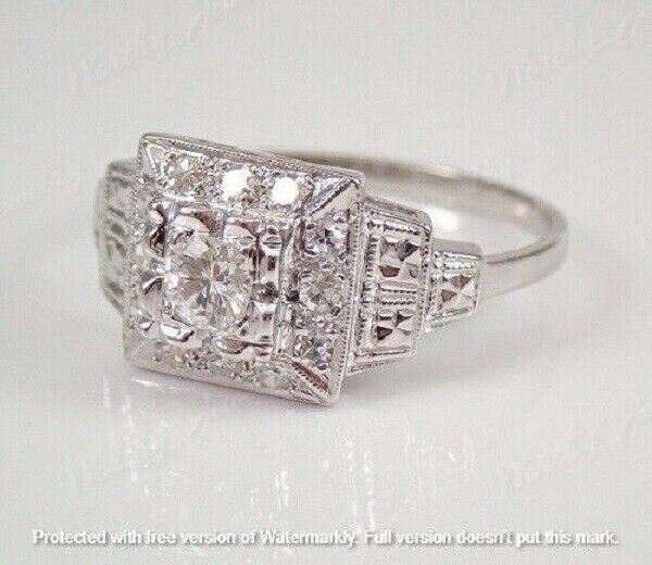 2.30Ct Round Lab-Created Diamond Engagement Ring 14K White Gold Finish
