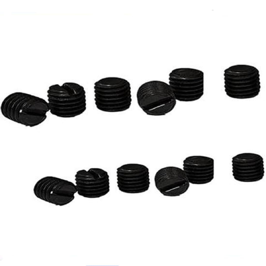 12 PCS 2 Size #6-48 & #8-40 Plug Screws Kit Black Oxide Steel for Gun’S Receiver