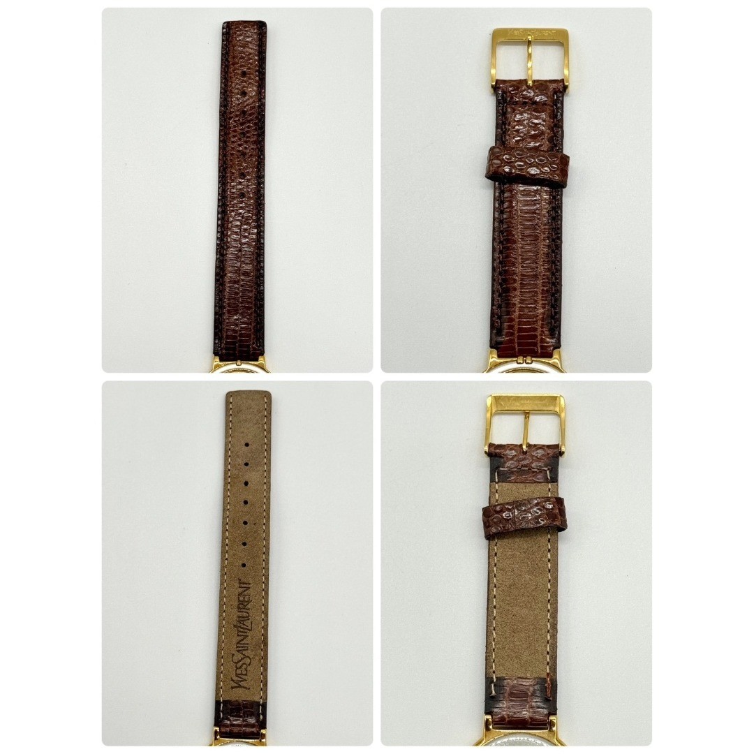 Yves Saint Laurent Watch Gold Dial Quartz Two Hands 4620 E62267