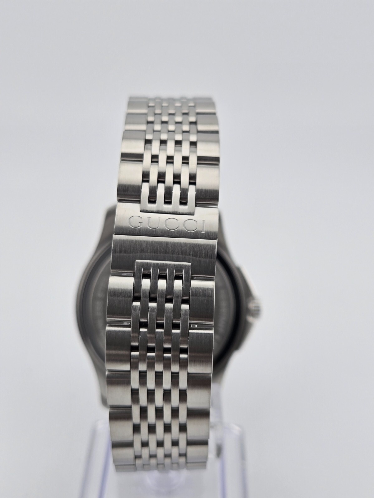 Gucci Men’s G-Timeless Black Dial Stainless Steel Watch – YA126201 ($825 MSRP)