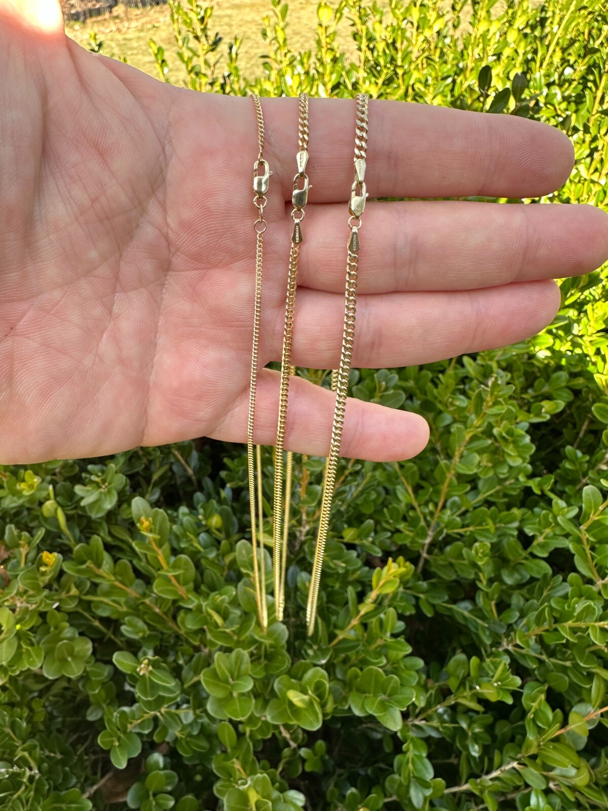 Men’s Ladies Solid 14k Yellow Gold Micro 1.5-3mm Miami Cuban Link Chain Necklace