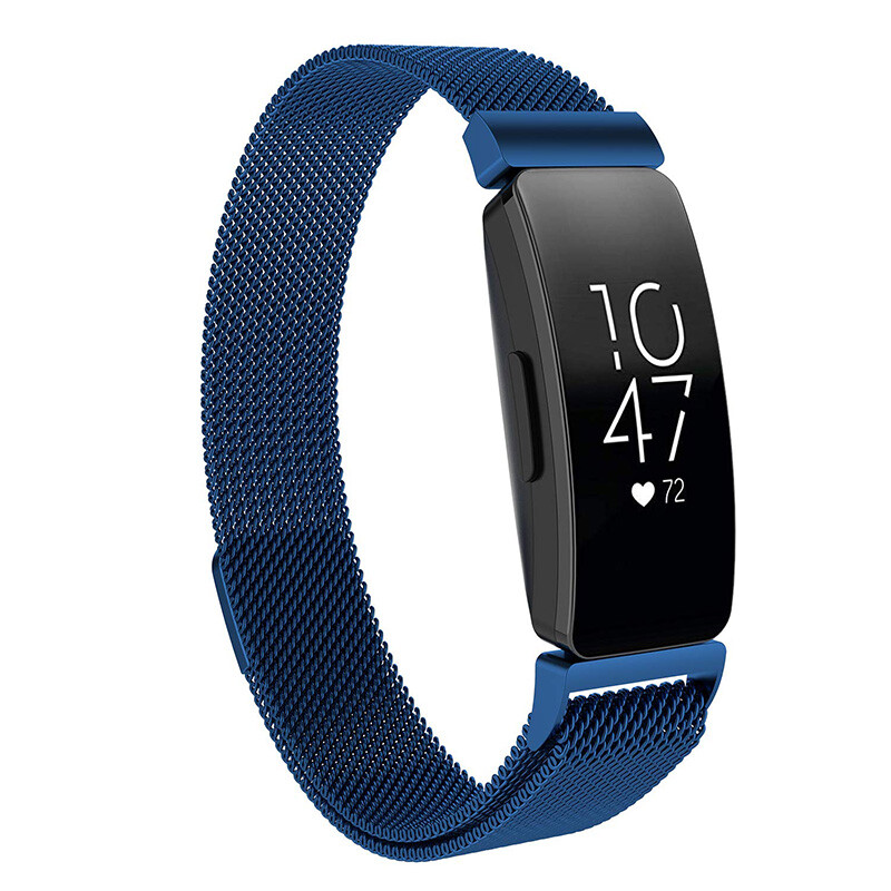 For Fitbit Inspire/Inspire 2 Metal Milanese Magnetic Loop Stainless Steel Band