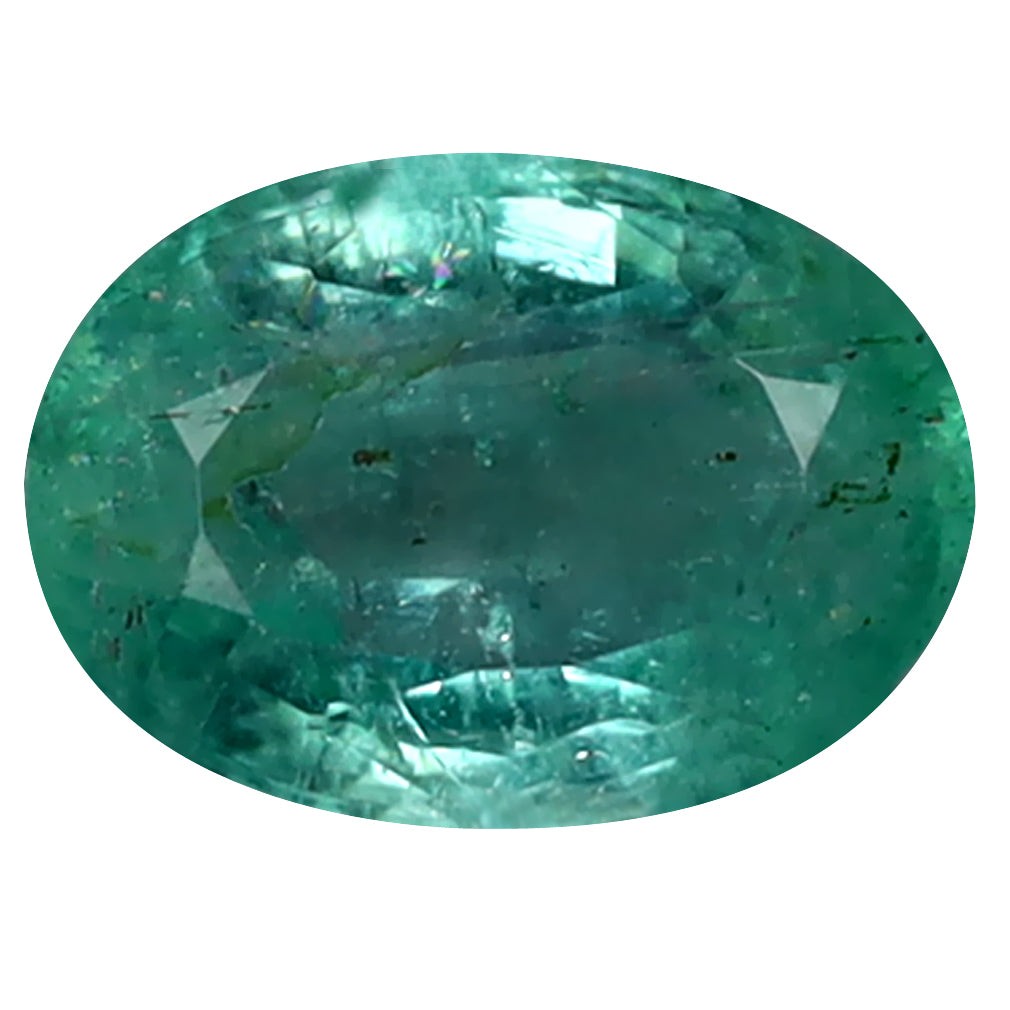 1.32 ct Oval Cut (8.68 x 6.18 mm) Colombia Green Emerald Natural Gemstone