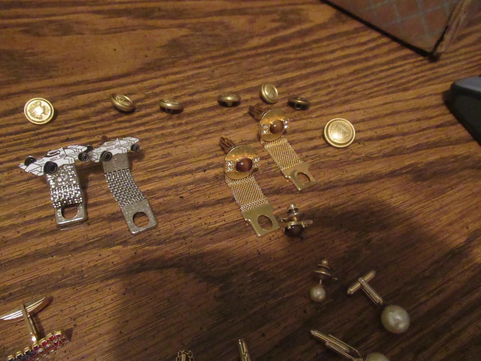 Lot of Tie pins tacks Clips Cufflinks more vintage