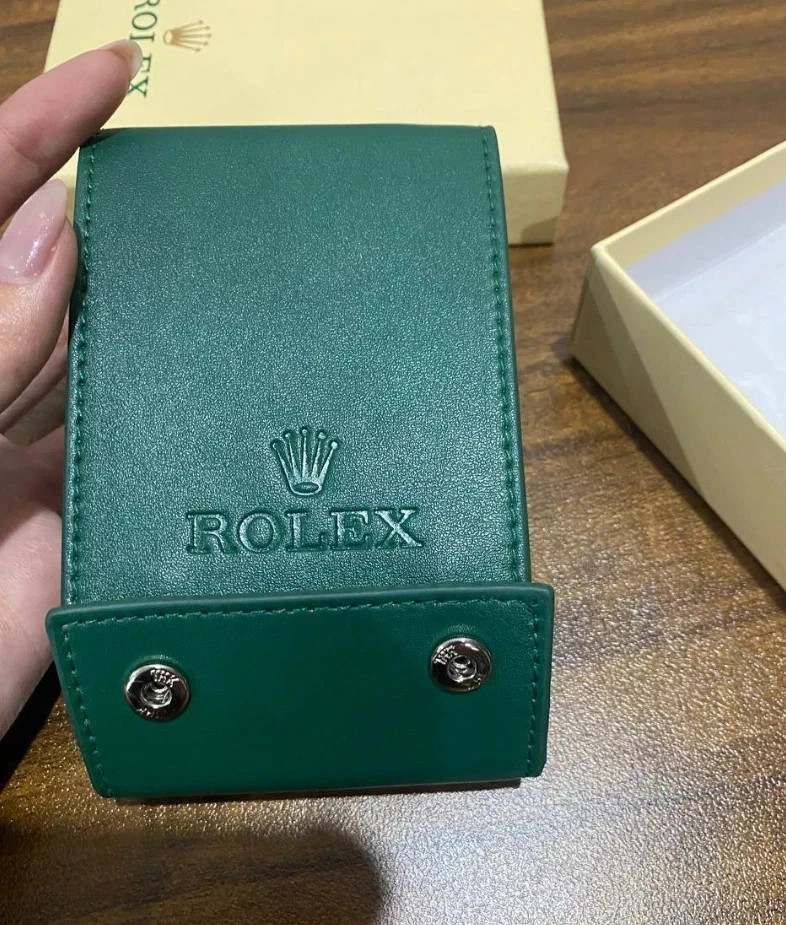 Rolex Case Leather Travel Pouch Service Center Premium Version-Gift For Watch