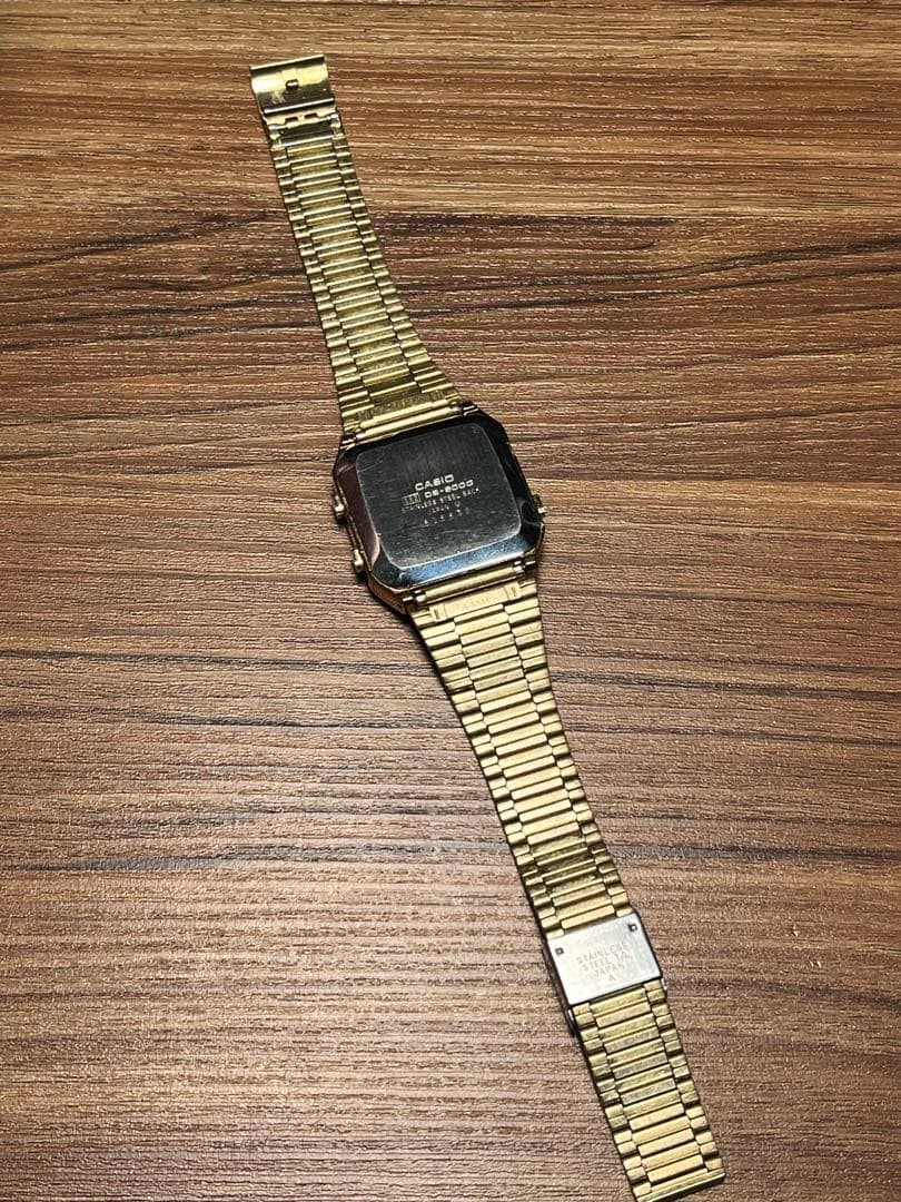 CASIO DATA BANK DB-500G Vintage Digital Watch 1984 Gold Limited