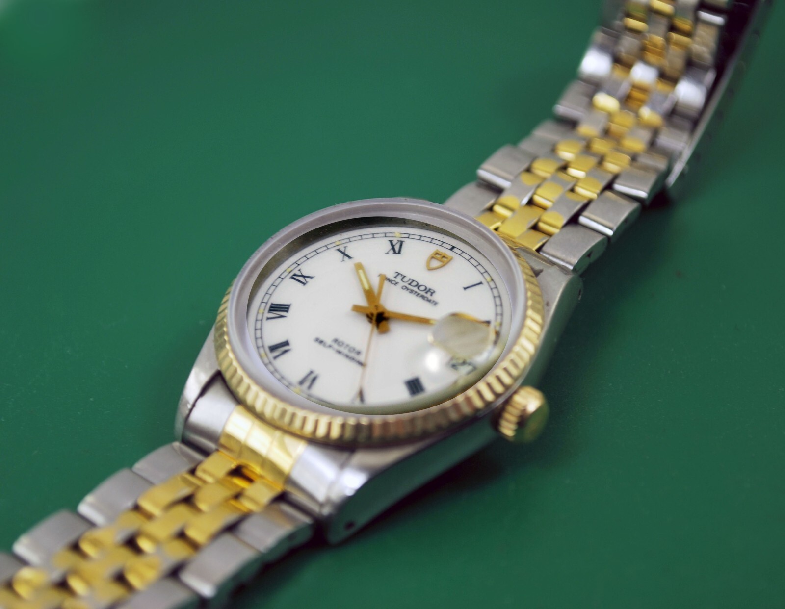 Tudor by Rolex Prince Oyster Date Automatic Enamel Dial Boy’s 32mm Watch 72000