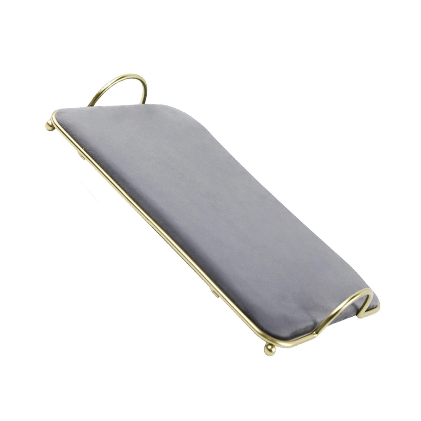 Jewelry Pendant Display Showcase Tray Flannelette Jewelry Storage Tray Gray