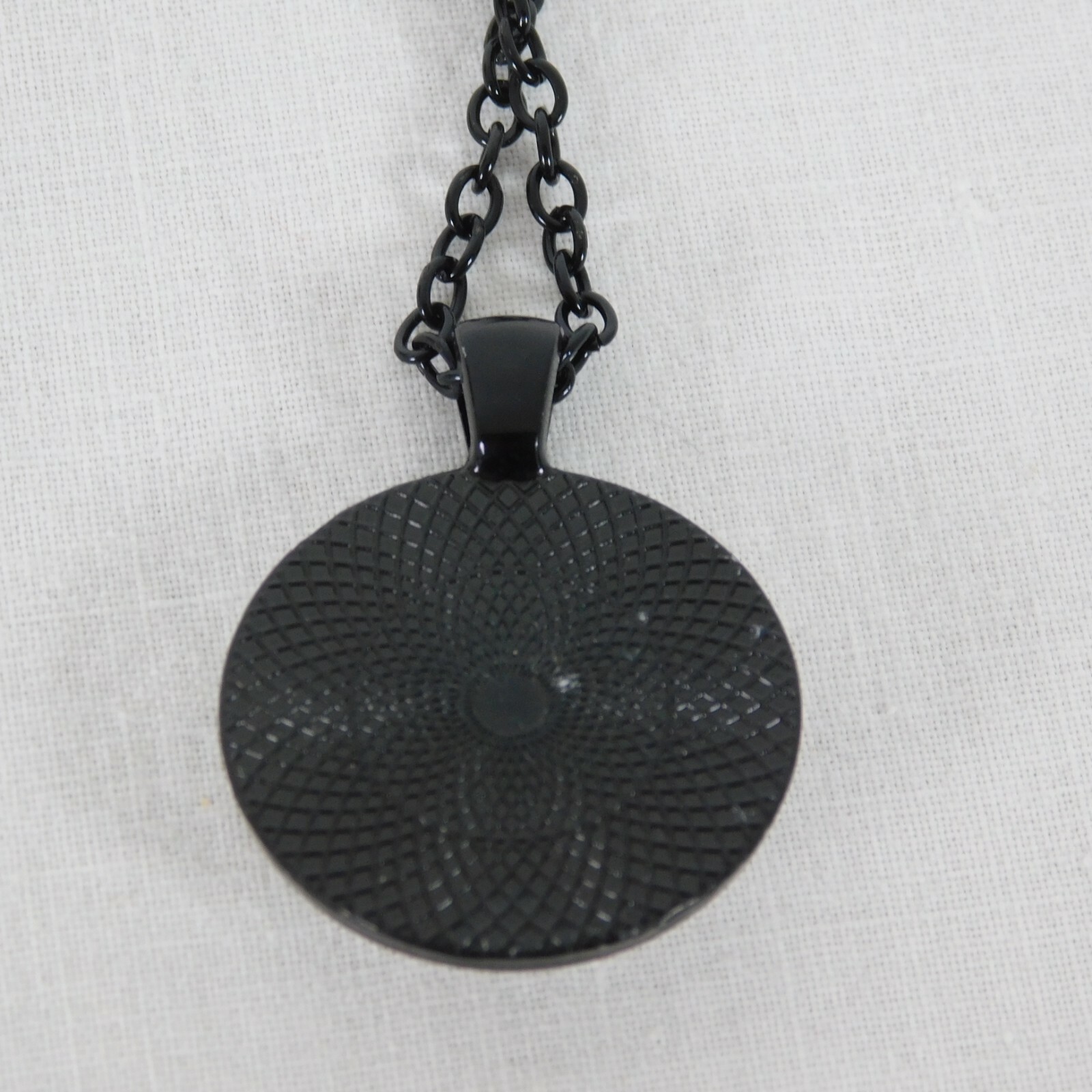 I Refuse To Sink Anchor Inspire White Black Cabochon Pendant Chain Necklace Rd