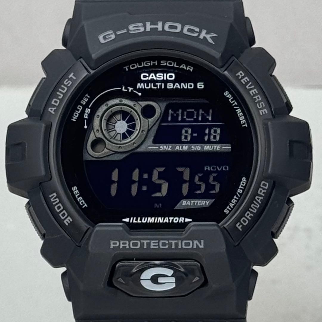 G SHOCK GW 8900A Radio Solar Black Inverted LCD Working