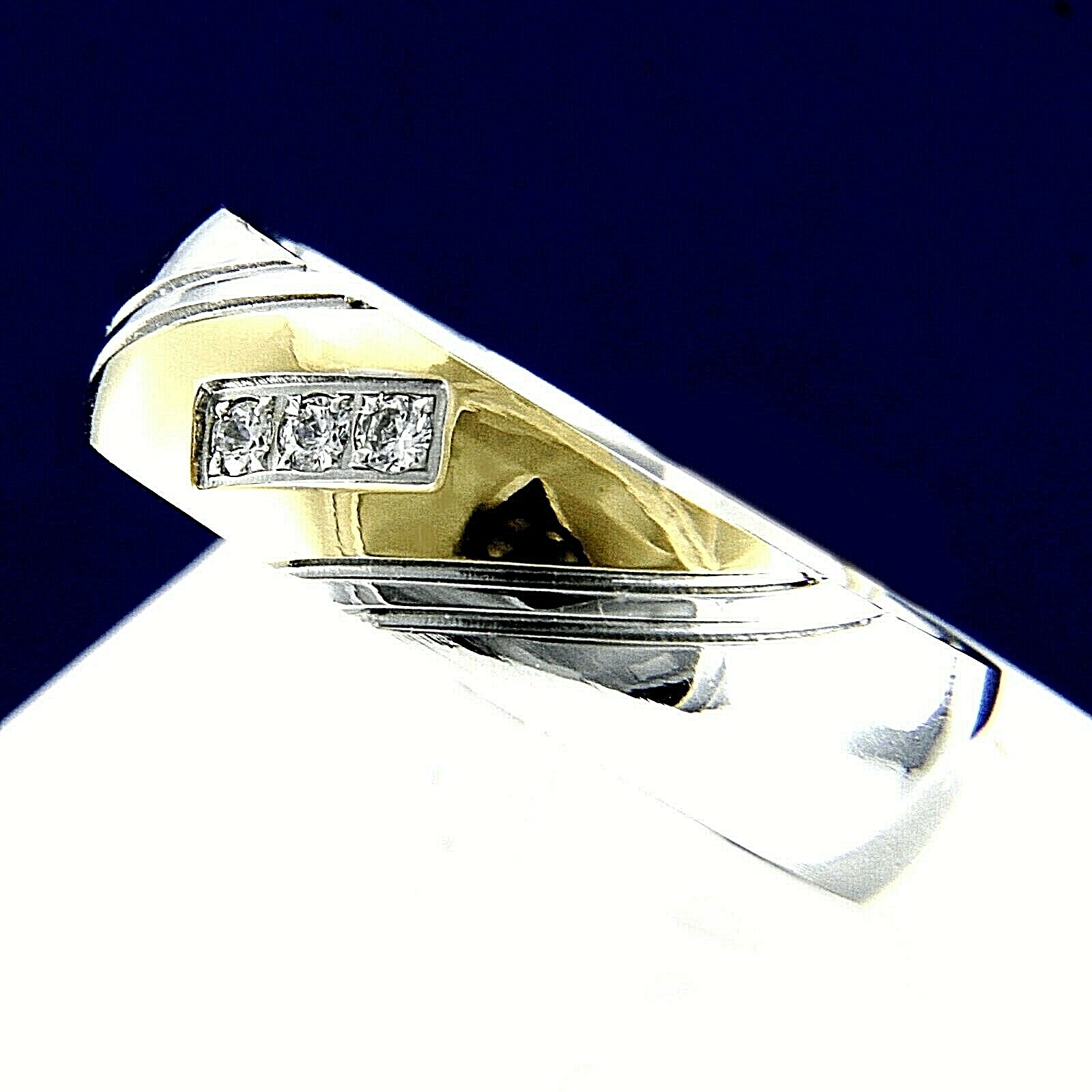 New Anniversary Stainless Steel Engagement Wedding Band CZ Men’s Ring