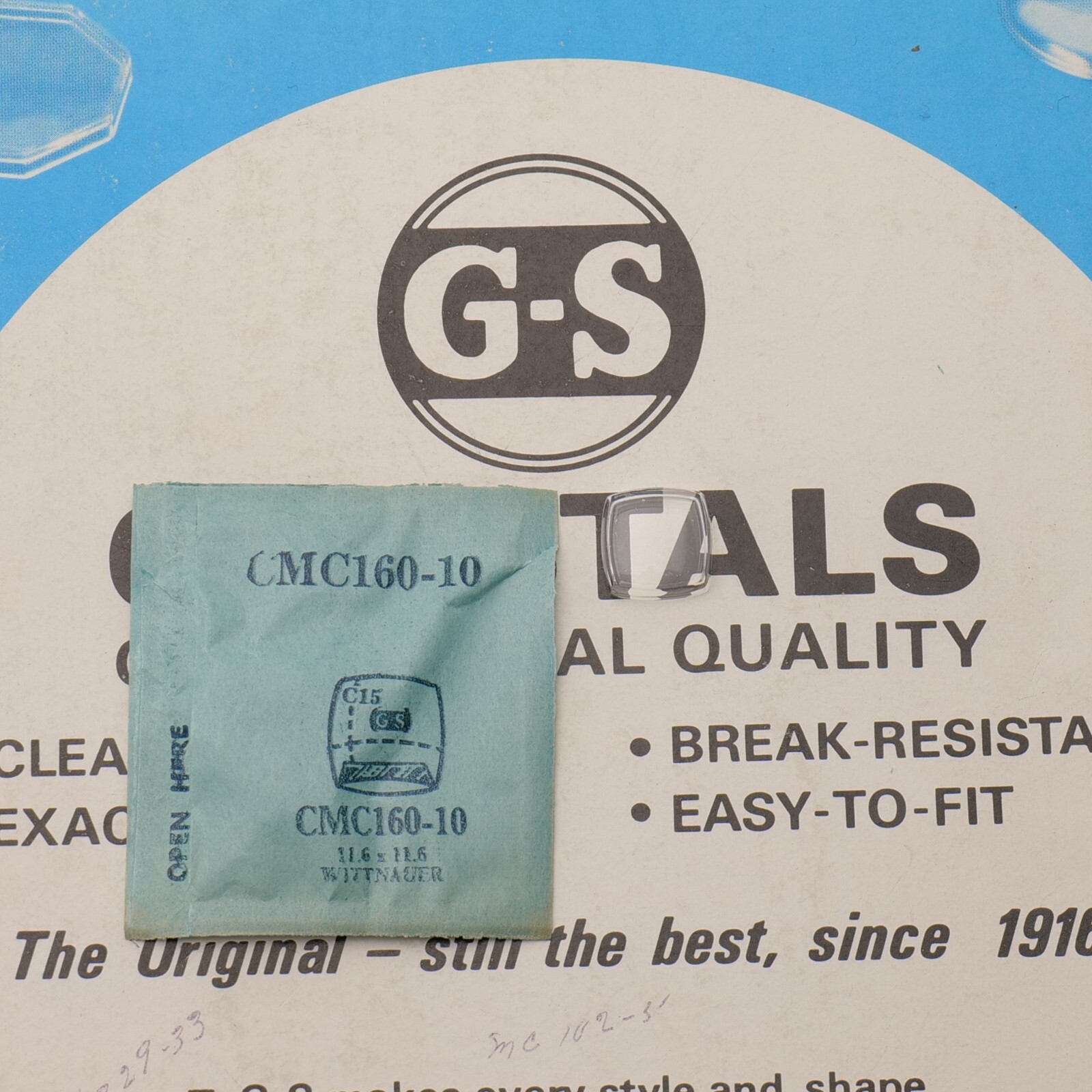 Vintage NOS GS Watch Crystal CMC160-10 Wittnauer – 11.6 x 11.6mm NEW (MC)