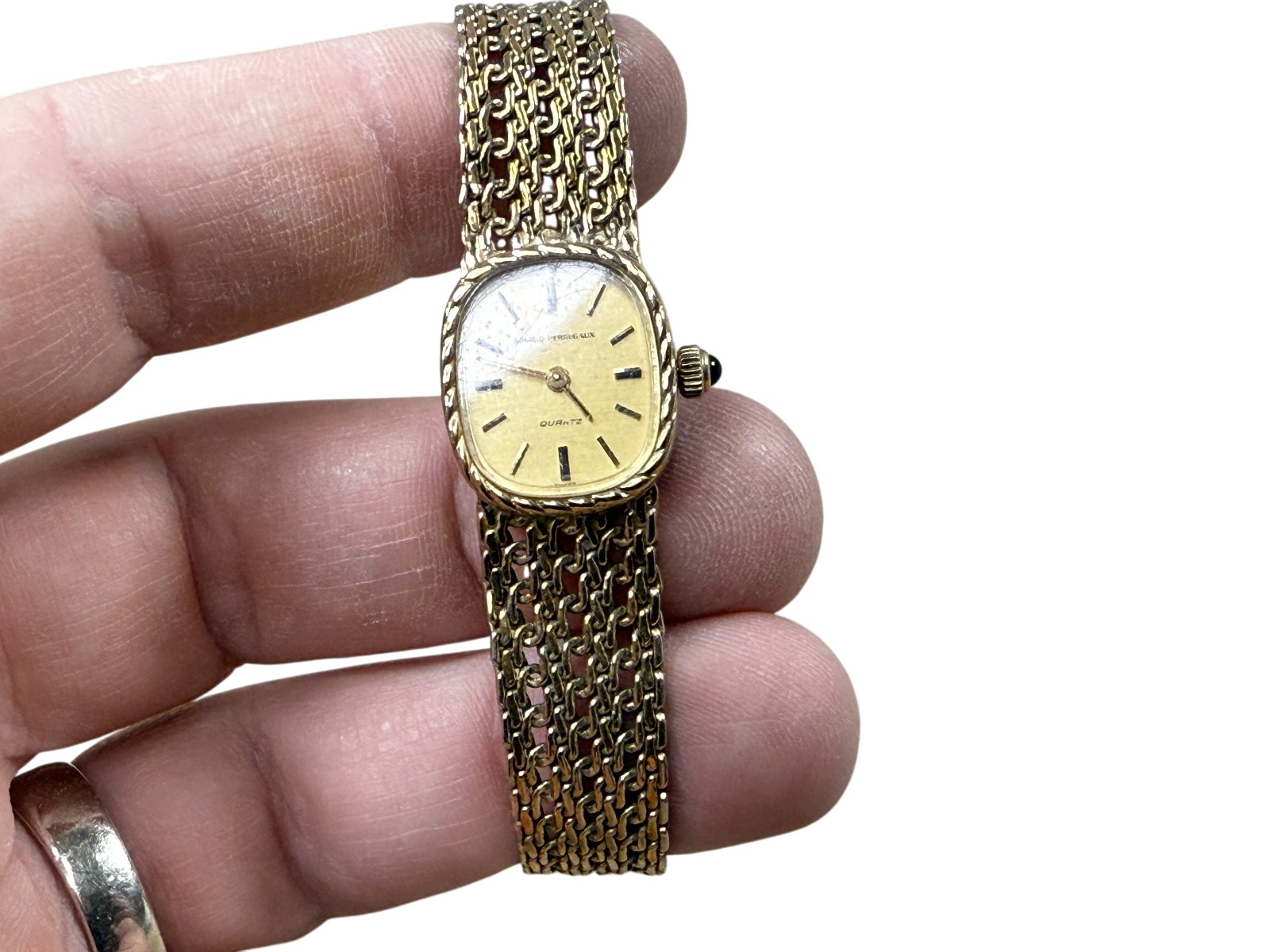 Vintage ladies Girard Perregaux gold tone wristwatch RUNNING