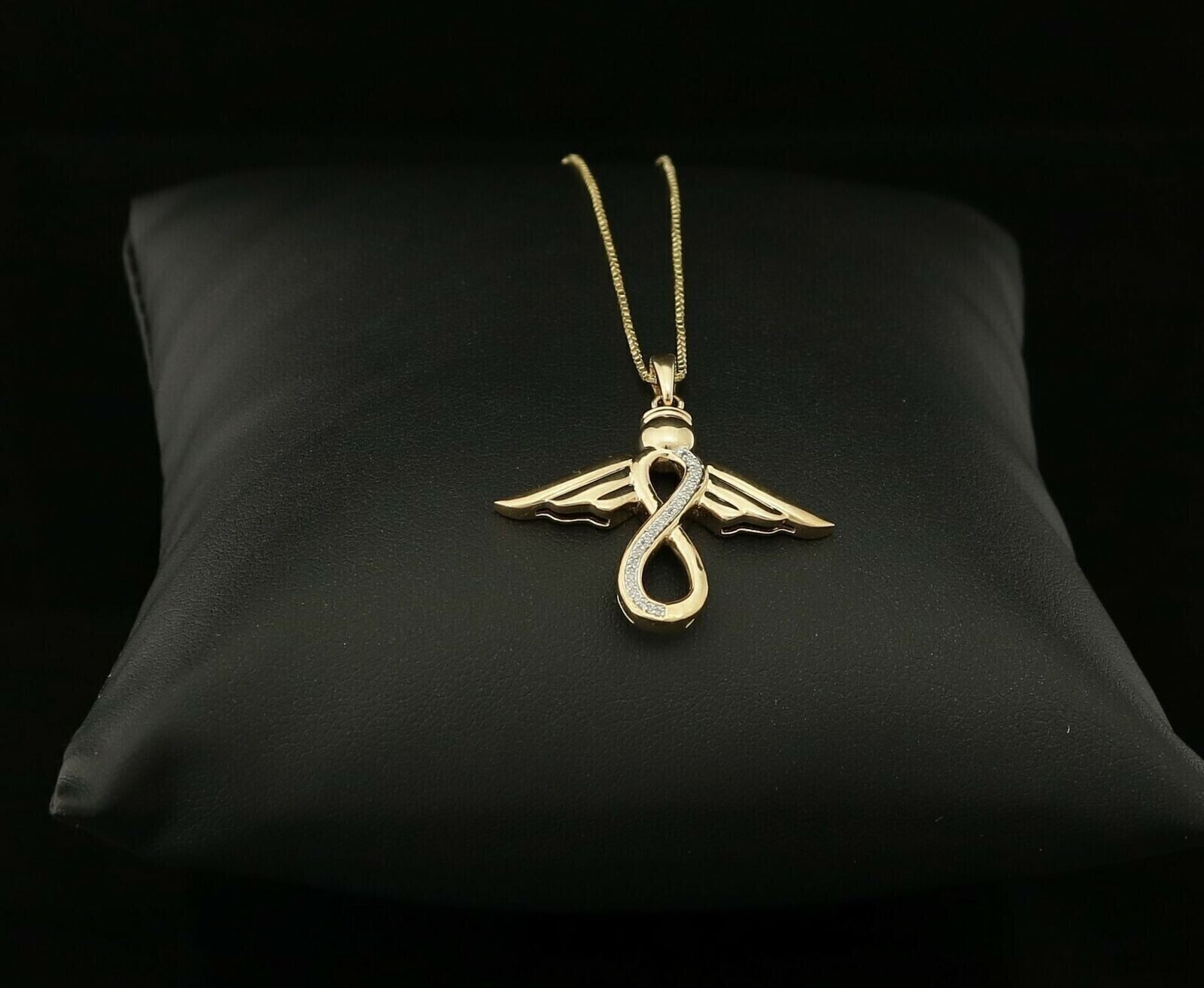 Women Wing’s Pendant 14K White Gold Plated 3Ct Round Cut Lab Created Diamond