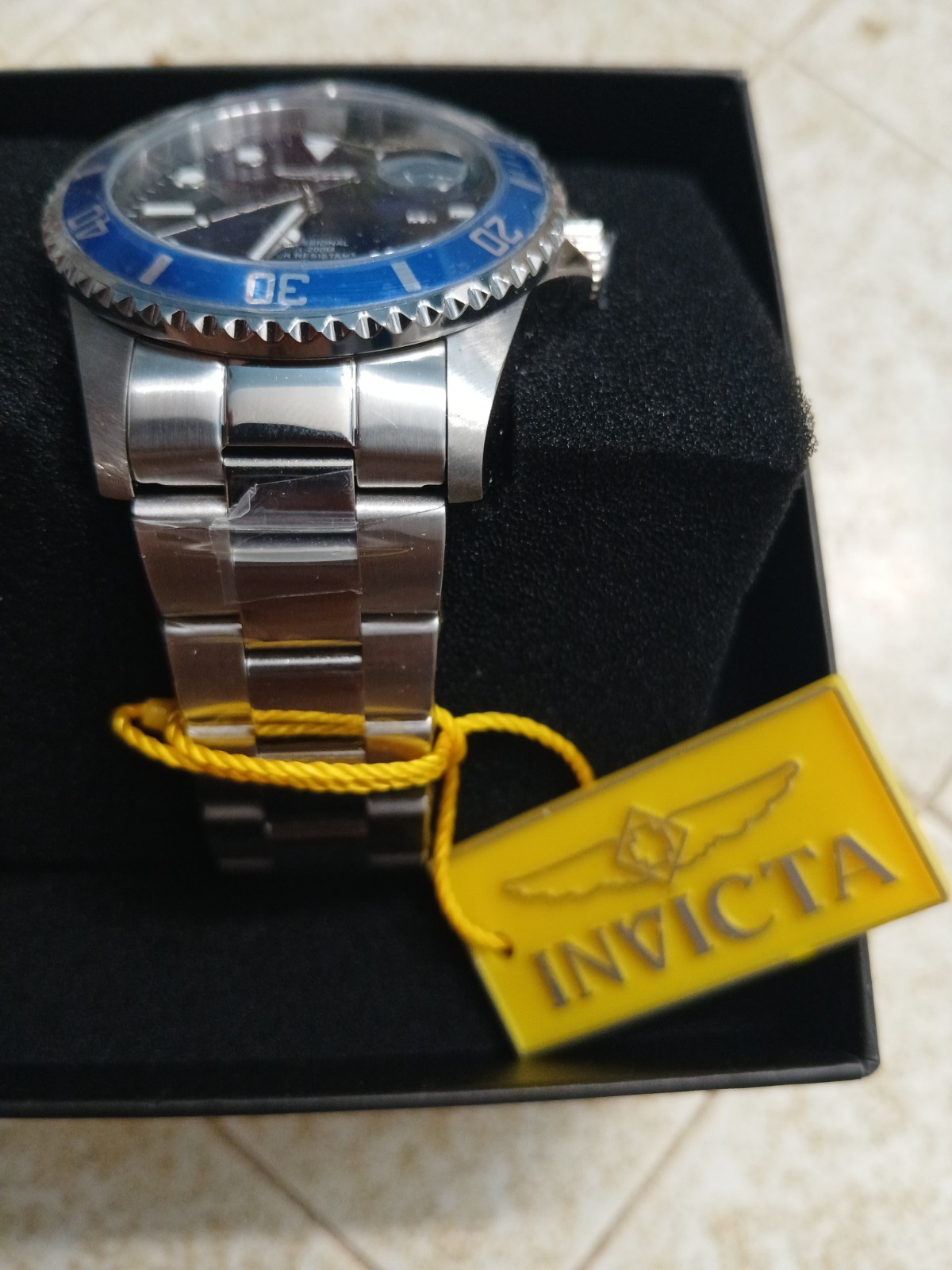 invicta mens watch pro diver blue