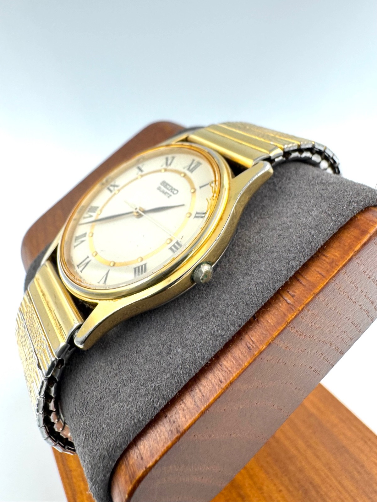 vintage seiko 31mm Men Quartz Watch New Battery working 7N01-7041 f2359