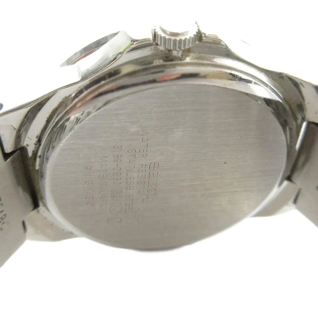 【From Japan】Seiko Lukia 5Y89-0B30 Quartz Chronograph Watch w/ Pink Dial, GY18/MQ