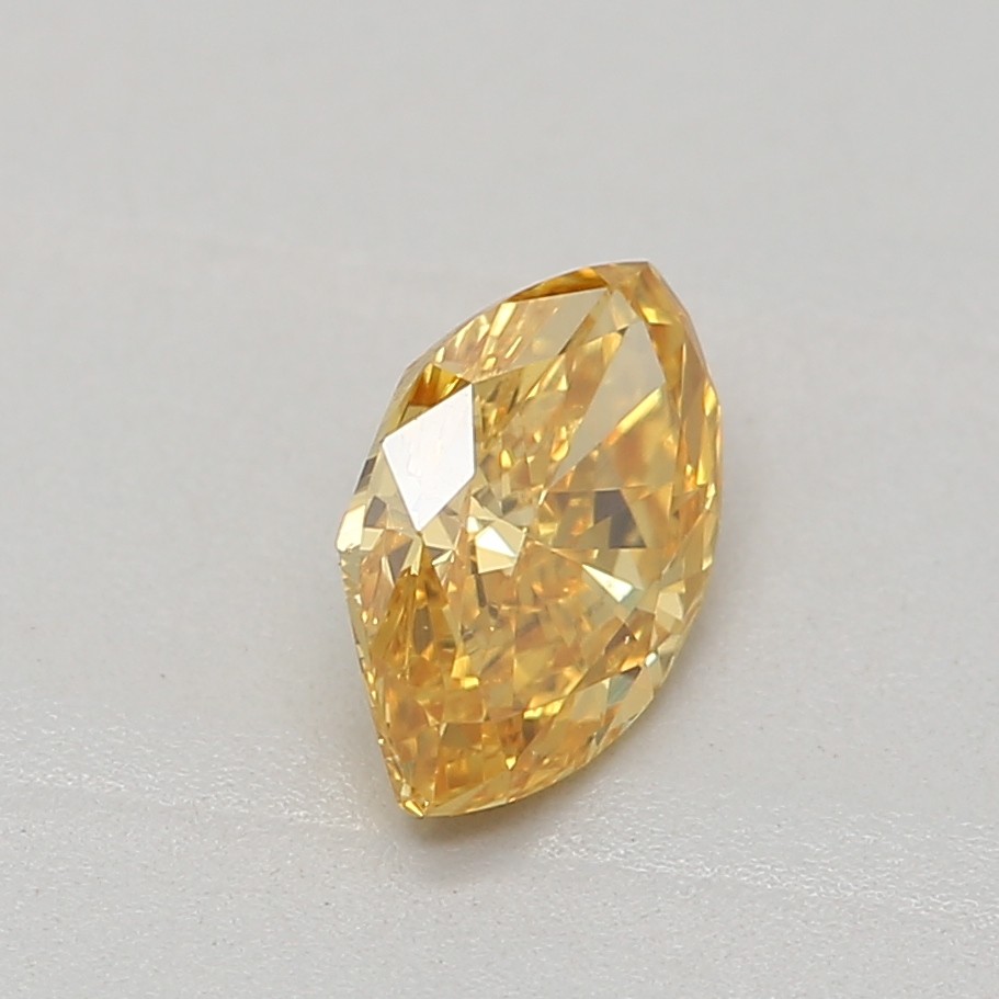0.36 carat, Fancy Intense Orange Yellow, Marquise Shape, VS2 Clarity, GIA